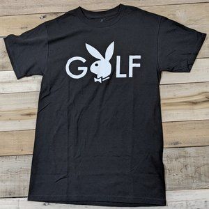 Loopers Golf Club Playboy T-Shirt Black / White Brand New